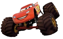 Lighting mcqueen top monster truck