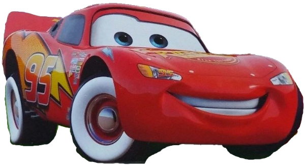 Cars Whitewalls Lightning McQueen stock art by