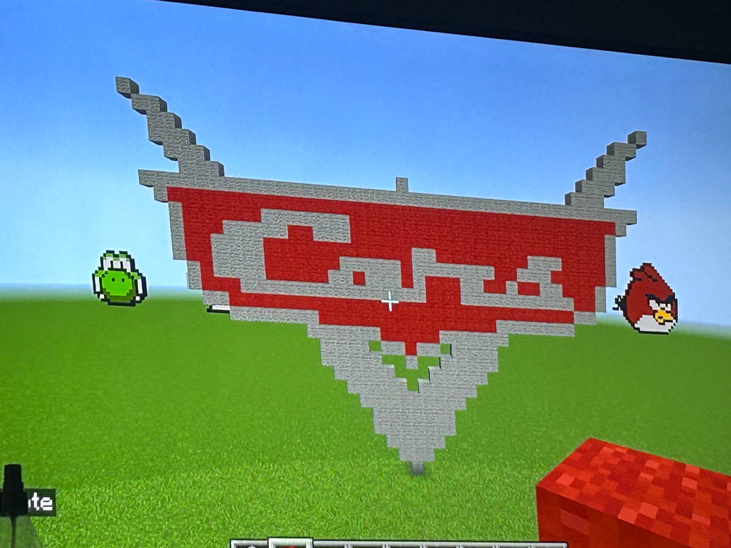 Minecraft Pixar Cars Tutorial Disney/Pixar Cars logo made in Minecraft by LittleBigPlanet1234 on ...