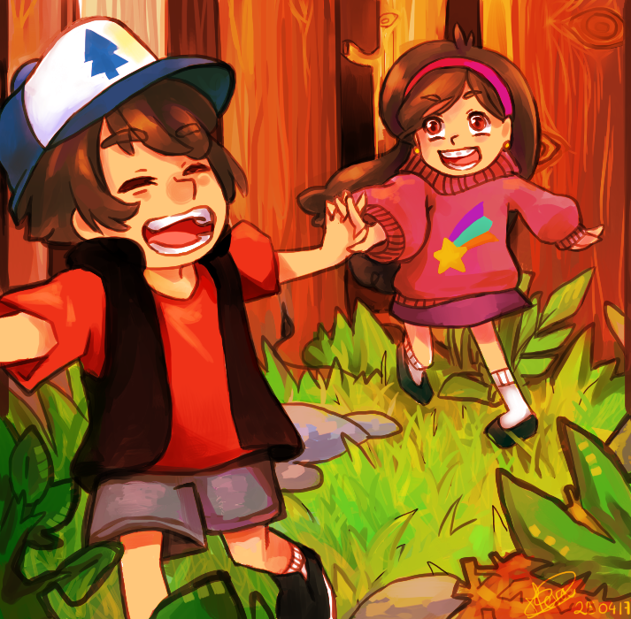 Dipper and Mabel forest