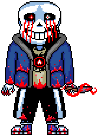 Killerkillerdusthorror sans rate this 1 10 pixel art