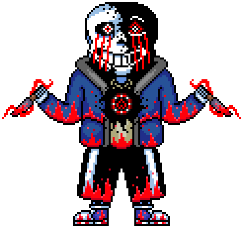 Killer Sans Pixel Art, HD Png Download , Transparent Png Image - PNGitem