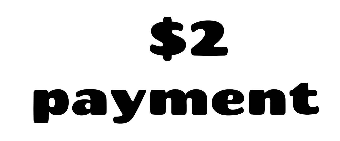 2 usd payment