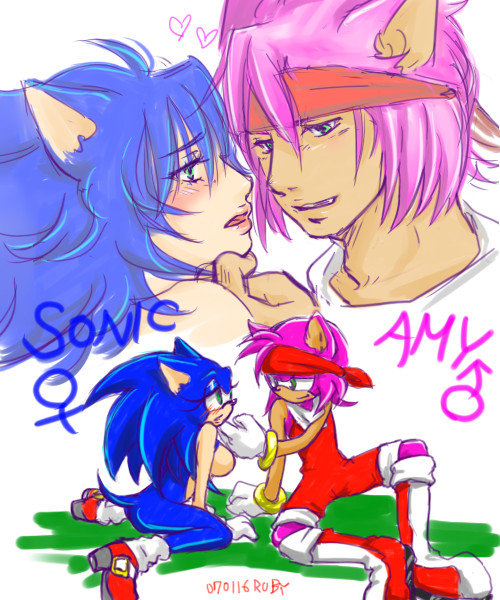 Amy and Sonic......?