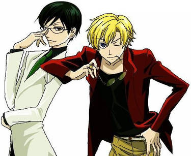 kyoya and tamaki-senpai :3