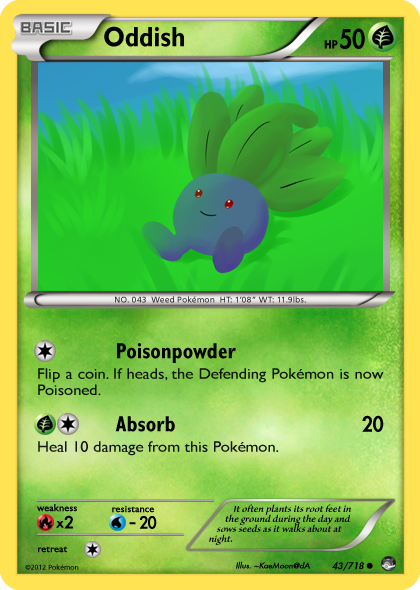 TheAlphaRanger Fake Cards 43/718: Oddish