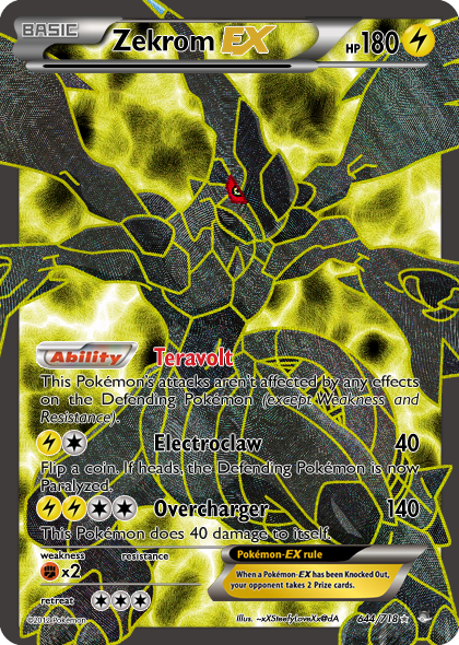 M Zekrom Ex pokemon card