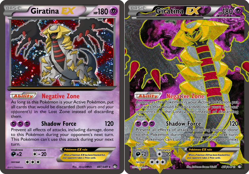 M Giratina Ex pokemon card