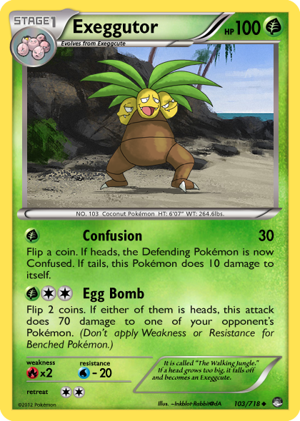 TheAlphaRanger Fake Cards 103/718: Exeggutor