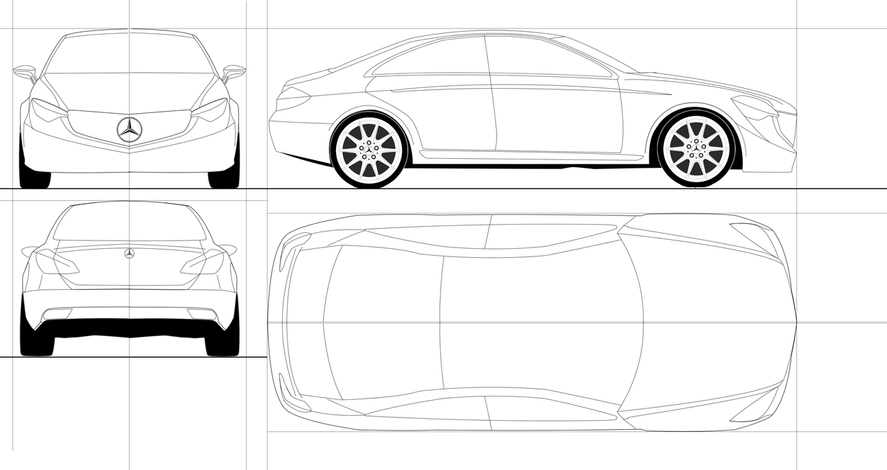 Mercedes Benz Blueprint By AS001 On DeviantArt mercedes-benz-blueprint-by-as001-on-deviantart