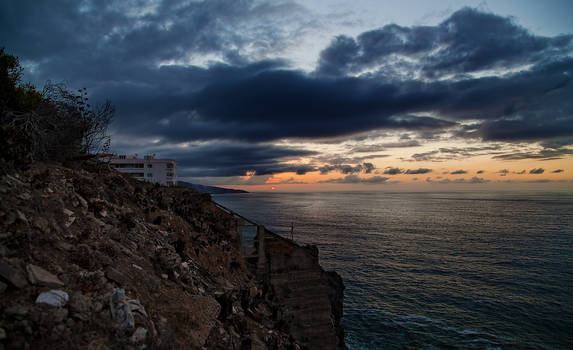 sunset over the sea