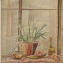 Still life in water colour