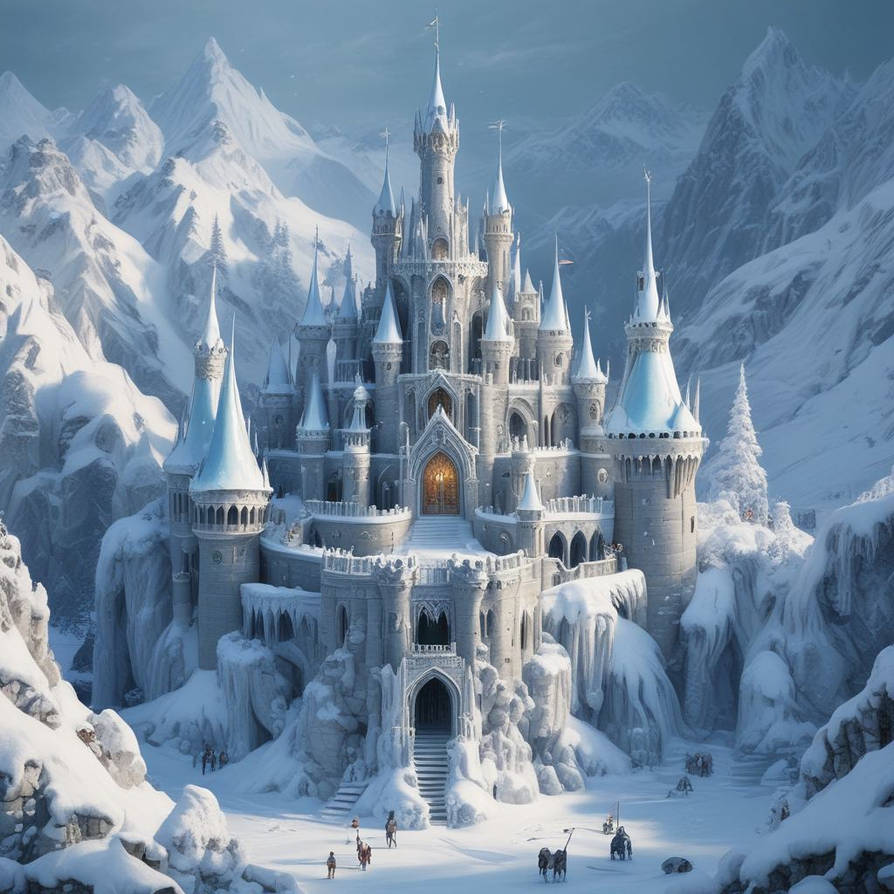 Elf Castle Snow elf Castle by Zardanis on DeviantArt