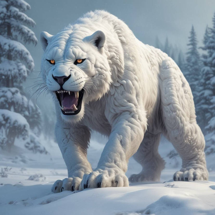 Snow Juggernaut Monster Of 4 Lands I Snow Jaguar by Zardanis on DeviantArt