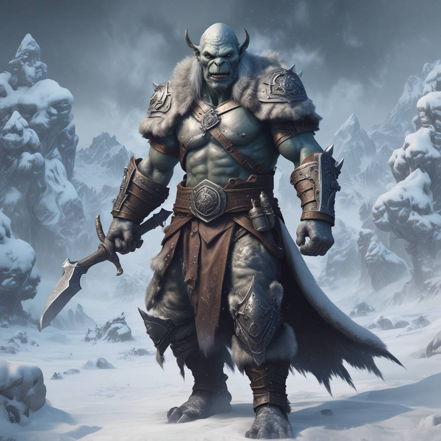 Snow Orc raider by Zardanis on DeviantArt