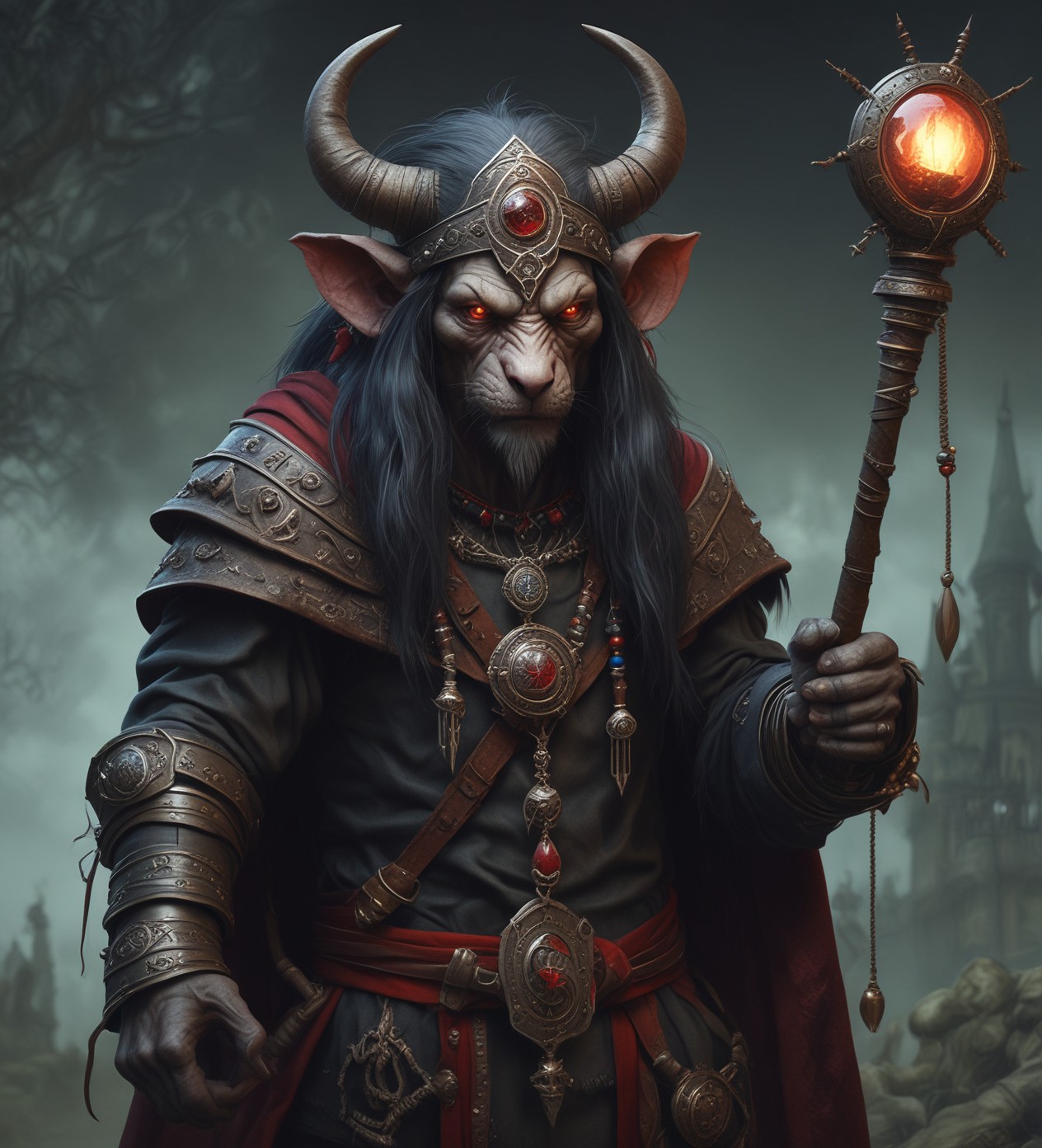 Devil Kin Shaman Vonin dark shaman by Zardanis on DeviantArt