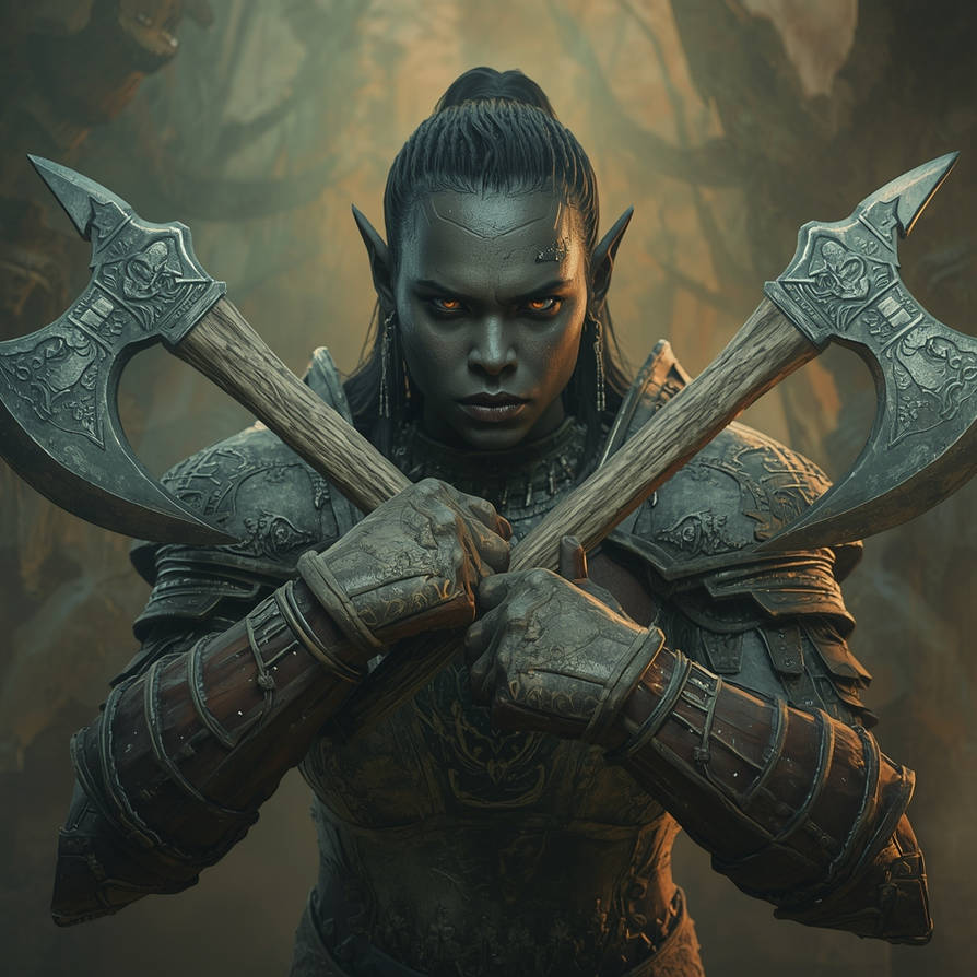 Drake Ranger Black orc Drakel ranger-warrior by Zardanis on DeviantArt
