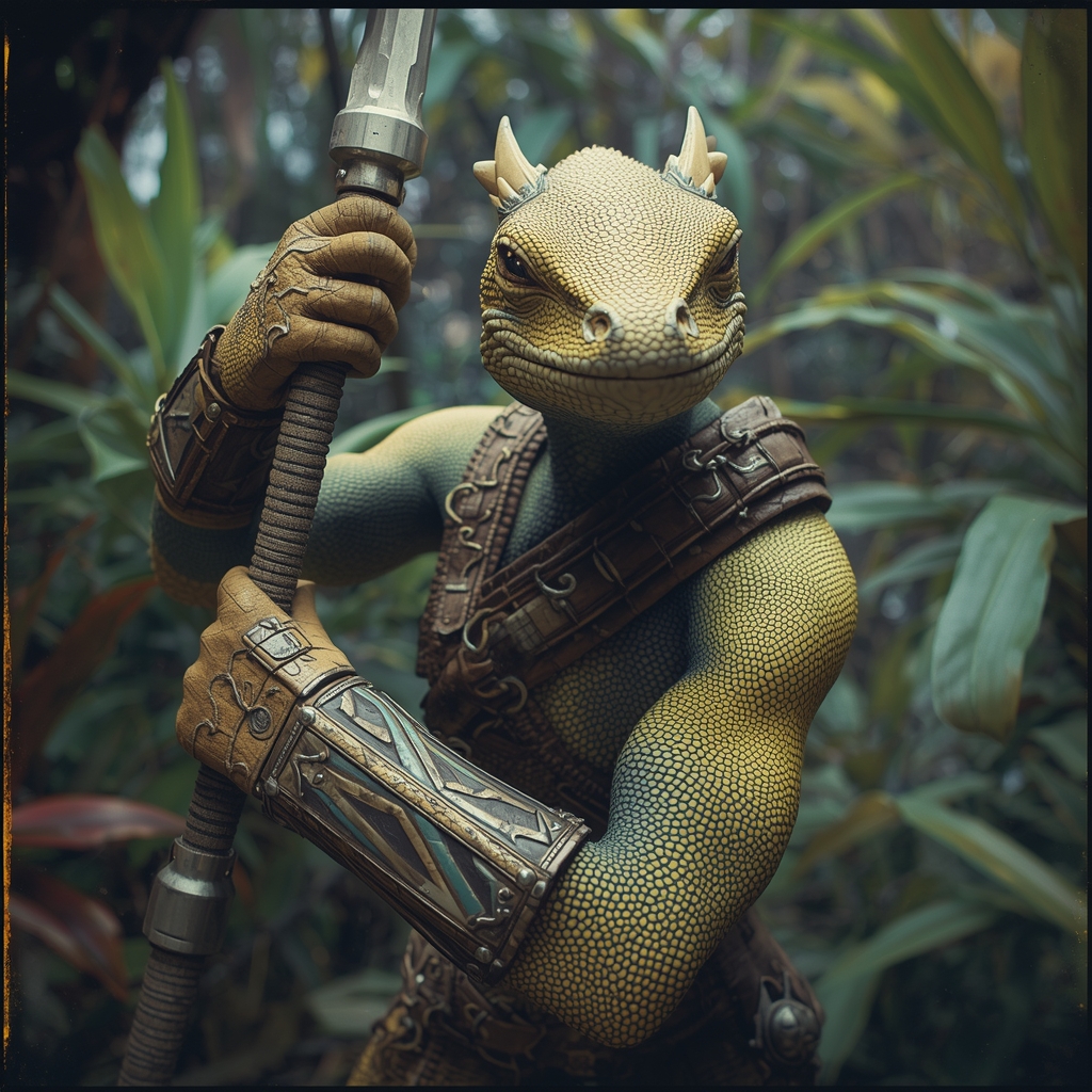 Lizardfolk Female Ranger Lizardfolk NG Kuttux ranger by Zardanis on DeviantArt