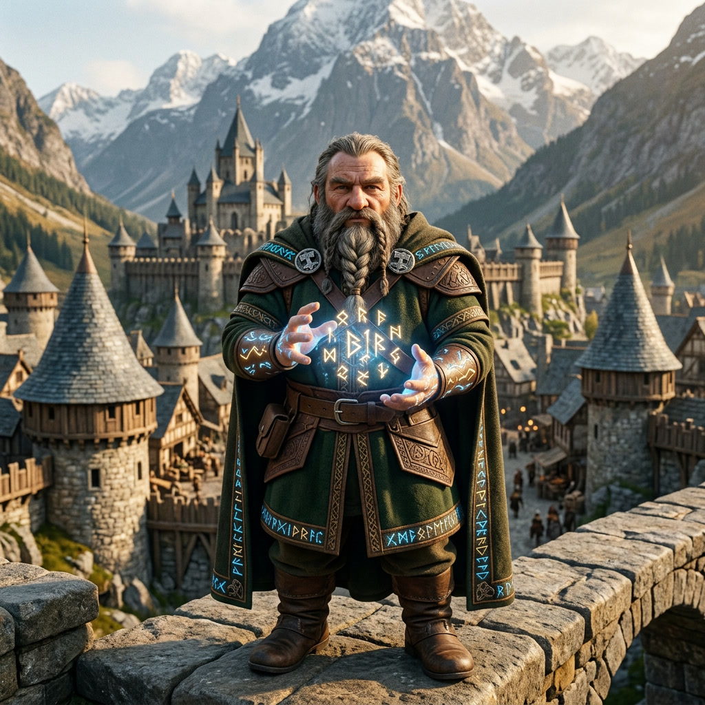 Dwarven Rune Magic City Dwarf Thraif rune mage by Zardanis on DeviantArt