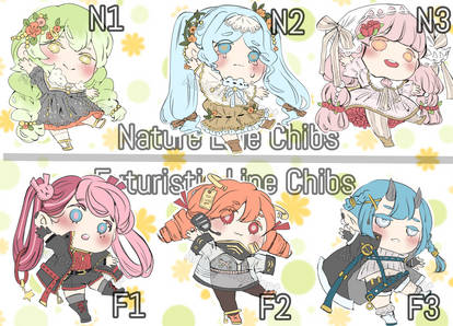 Simple Chibis Set Price Adoptables 5$ [OPEN 4/6]