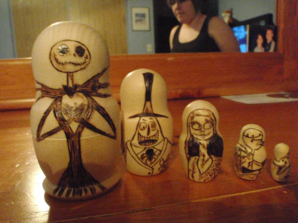 Nightmare before Christmas Wood burnings