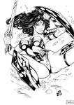 renatocamilo . Wonder Woman - Lineart