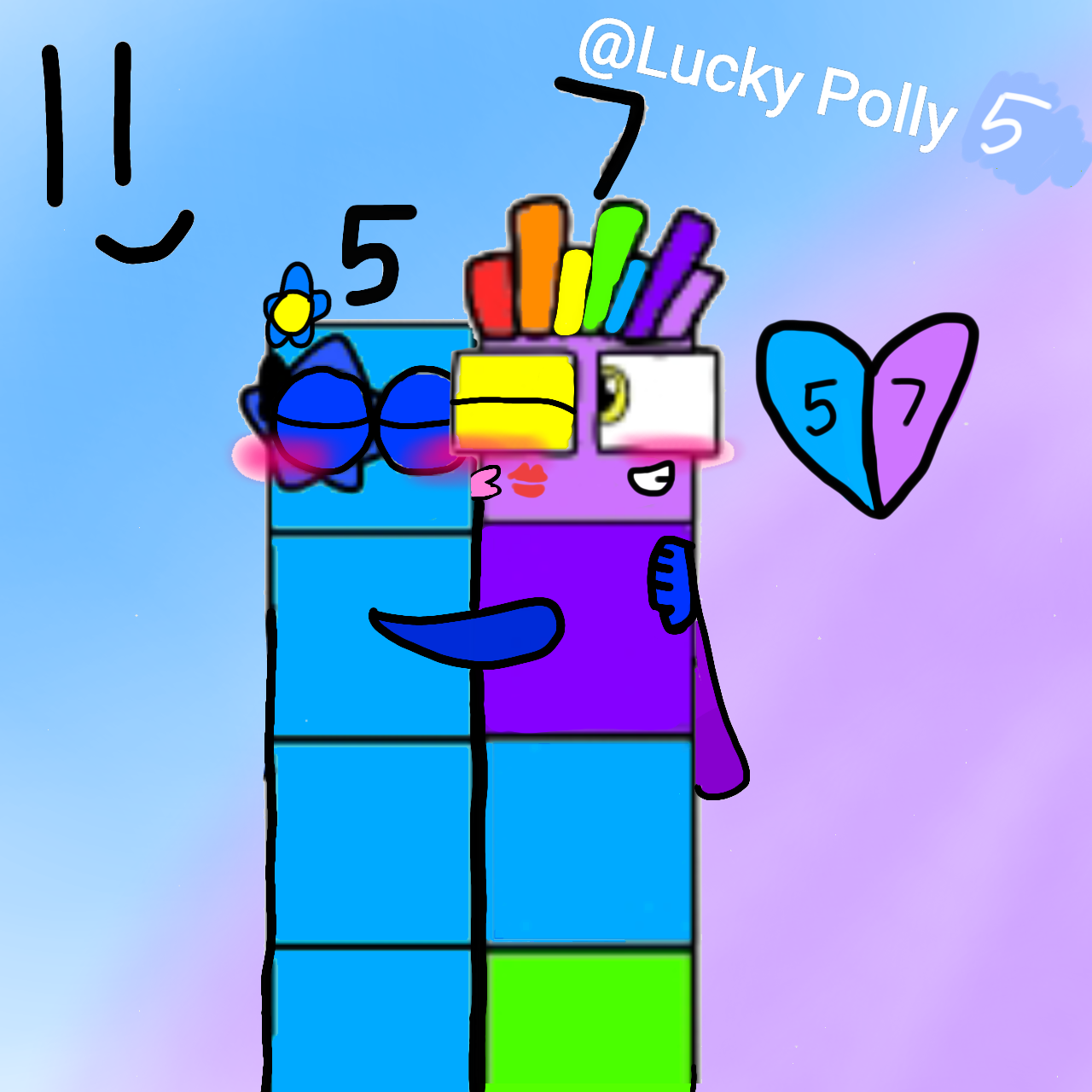Five X Seven Numberblocks by LucyBlueFive on DeviantArt