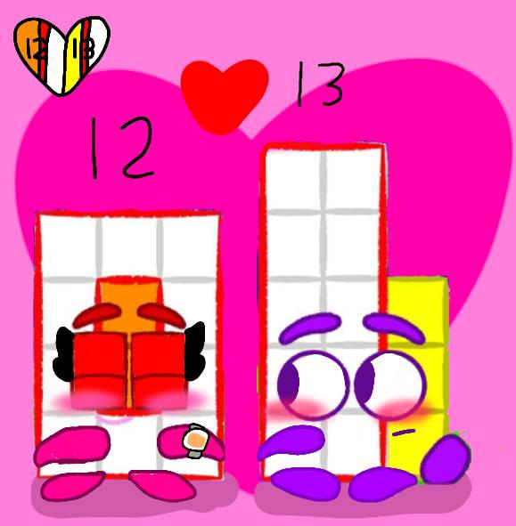 Numberblocks 12x13 (Valentines Day) by LucyBlueFive on DeviantArt