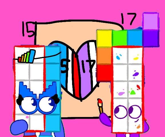 Numberblocks 449 Numberblocks 15x17 (Valentines Day) by LucyBlueFive on DeviantArt