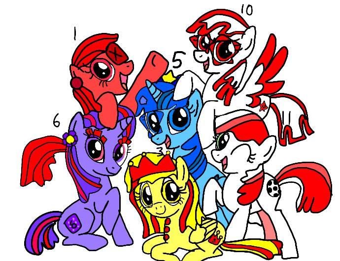Numberblocks As Main 6 MLP by LucyBlueFive on DeviantArt