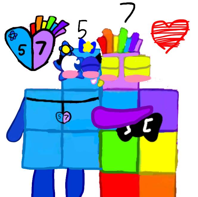 Numberblocks 449 Numberblocks 7x5 by LucyBlueFive on DeviantArt