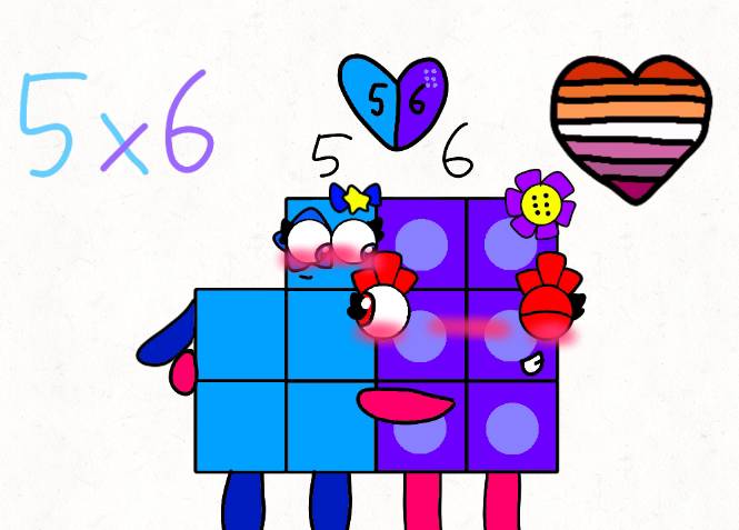 Numberblocks 449 Numberblocks 5x6 by LucyBlueFive on DeviantArt