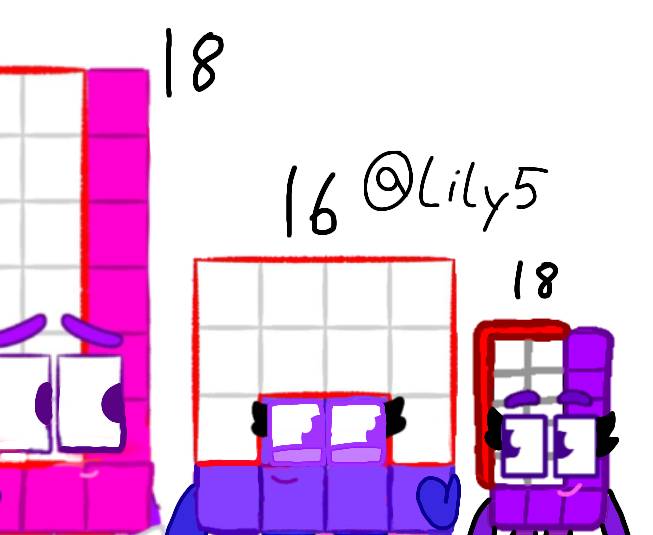 Numberblocks 16x18 By LucyBlueFive On DeviantArt numberblocks-16x18-by-lucybluefive-on-deviantart