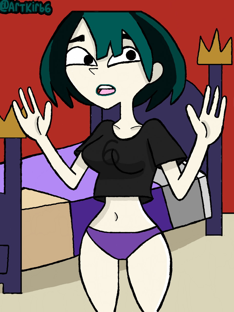 Art 178 Gwen Getting Ready For Bed