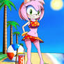 Art 299 Amy Rose On Vacation
