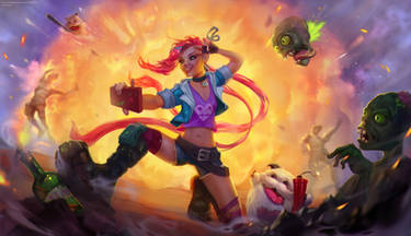 Zombie Slayer Jinx from League of Legends