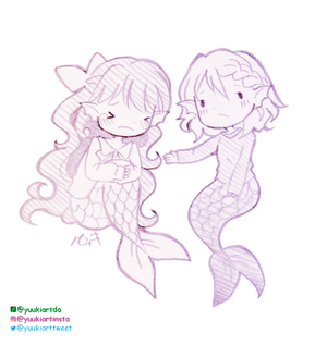 mermaid talk by yuukiartda mermaid talk by yuukiartda