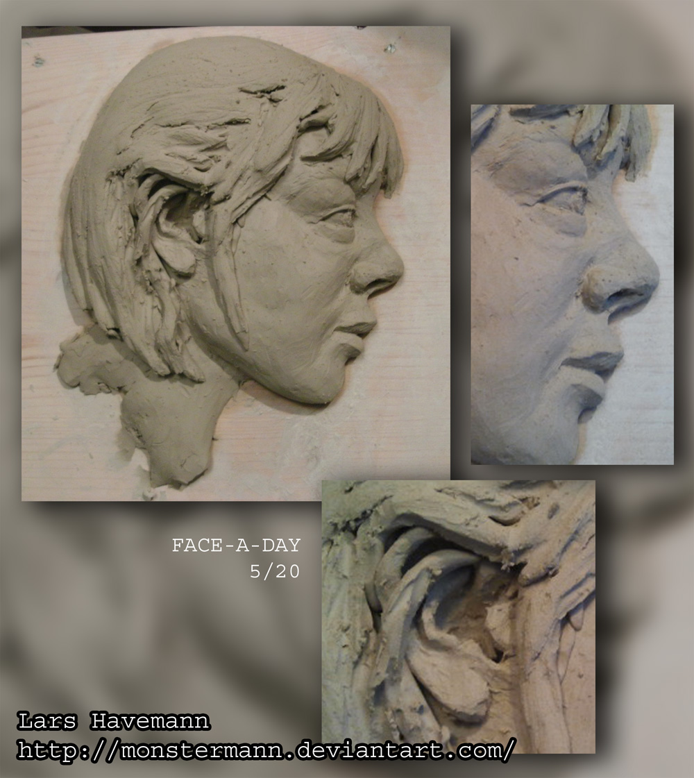 FACE-A-DAY 5/20 sculpture