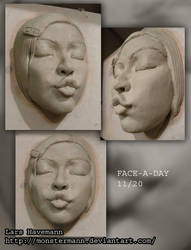 FACE-A-DAY 11/20 sculpture