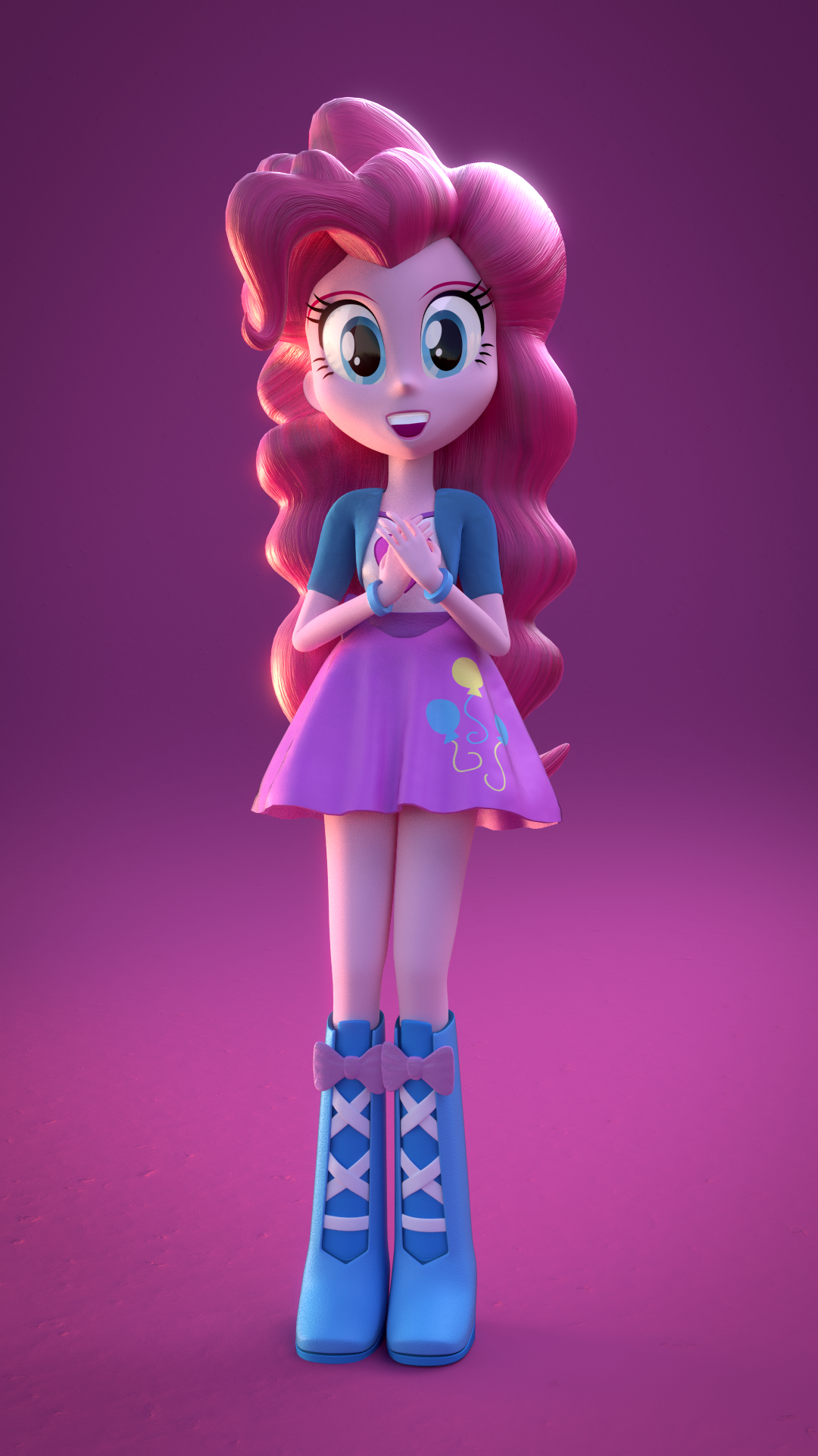 Pinkie Pie 'Relieved' (EQG Blender)