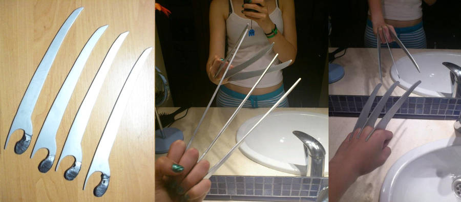 How I made the claws of X-23 and Wolverine by MartinDNoa