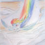 Rainbow dash diving clouds
