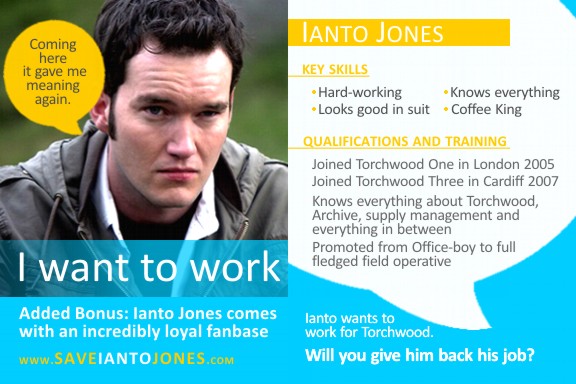 Postcard Save Ianto Jones 24