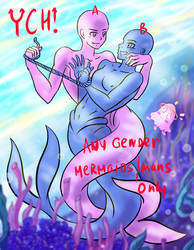 [ YCH OPEN ] 'Mermaid Couple'