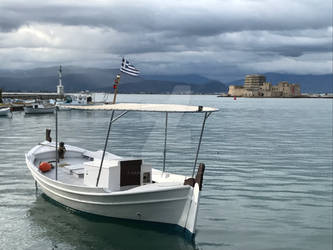 Boat in the Nafplion Harbor