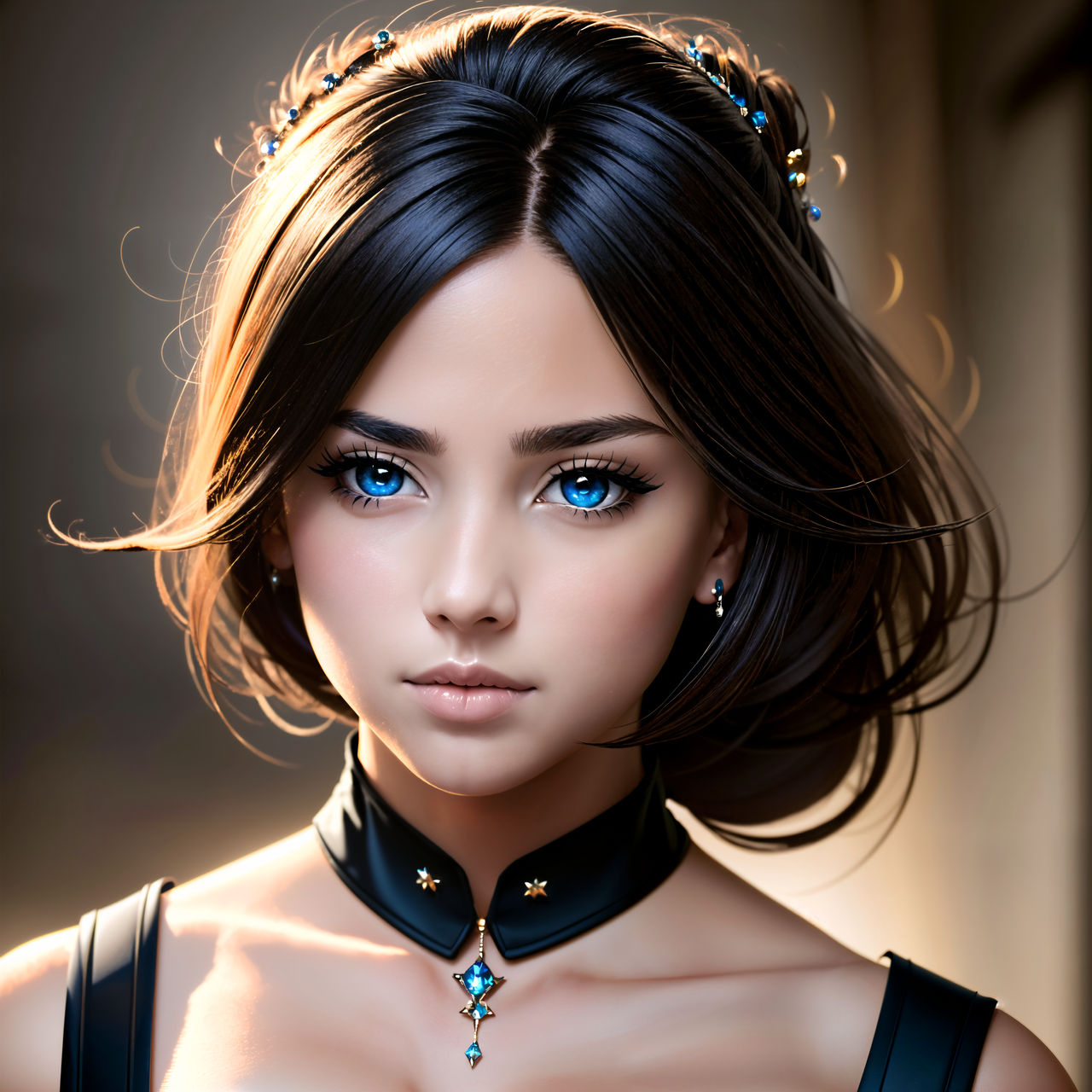 Semi-realistic portrait by AIOtter on DeviantArt