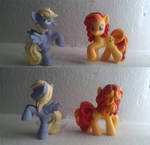 Derpy and Peanut Buckers blindbag repaints MLP:FIM by elfy016