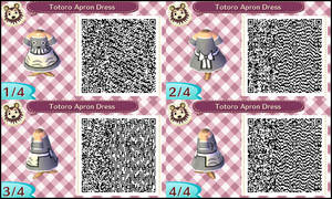 ~Animal Crossing~ QR Codes - Totoro Apron Dress