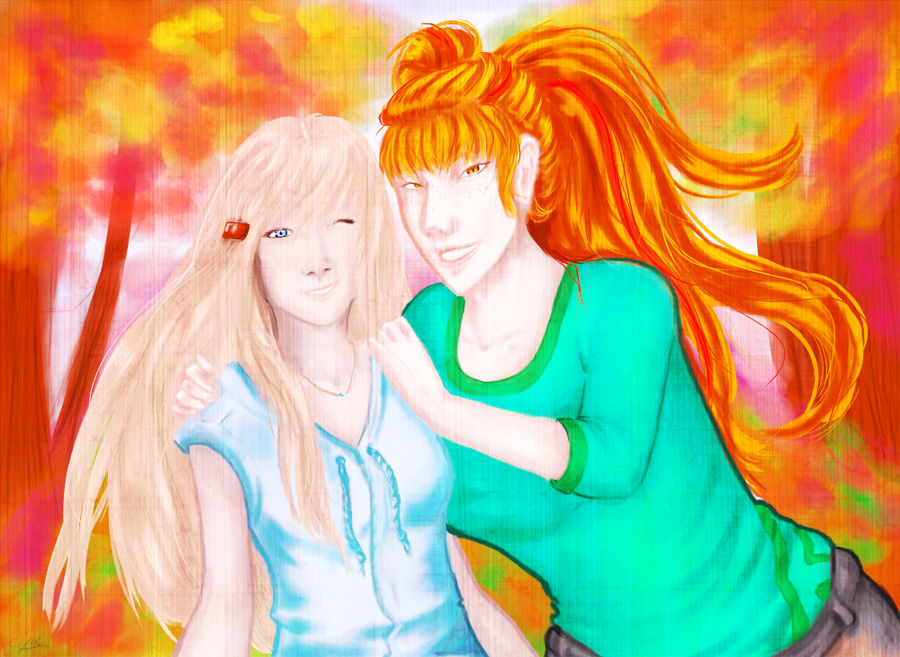 Sarah and friend by CyciTheConqueror