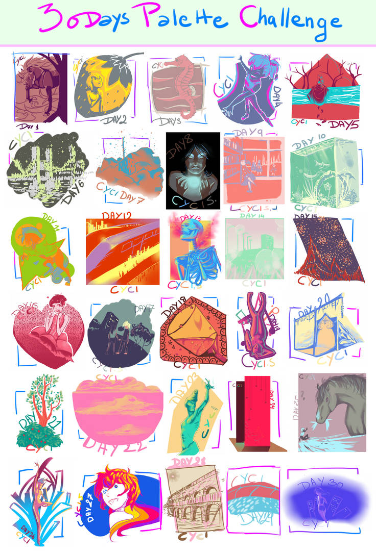 Palette challenge completed ! by CyciTheConqueror Palette challenge completed ! by CyciTheConqueror